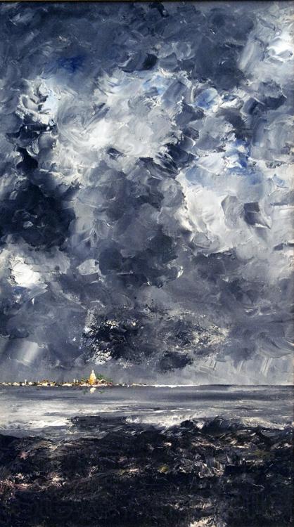 August Strindberg The City (nn02 Spain oil painting art